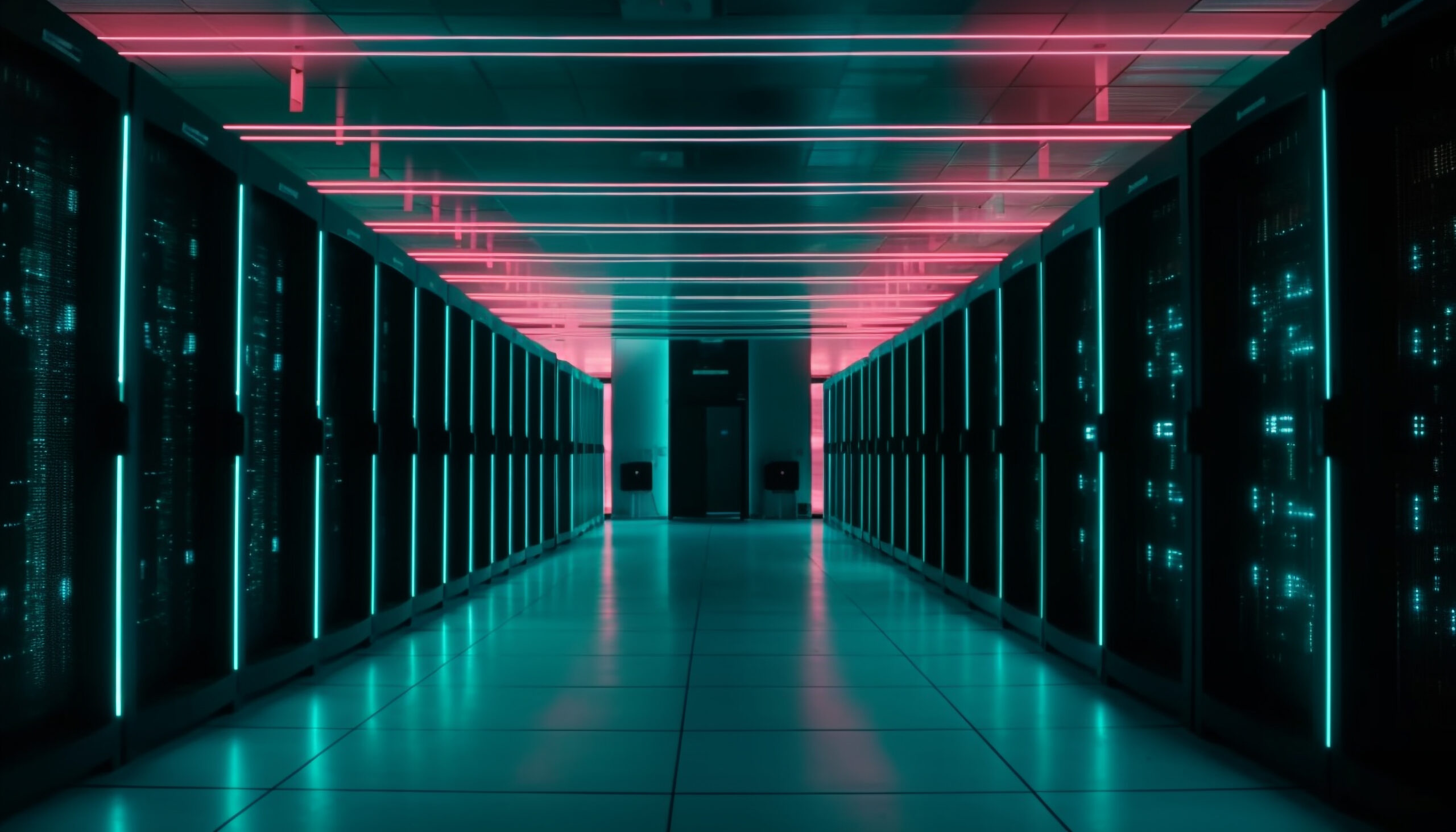 futuristic security system with network server connection generated by ai